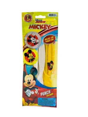 Disney Mickey Mouse Punch Balloons – 2-Pack - NEW SEALED